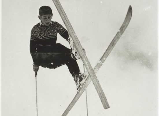 man on skis